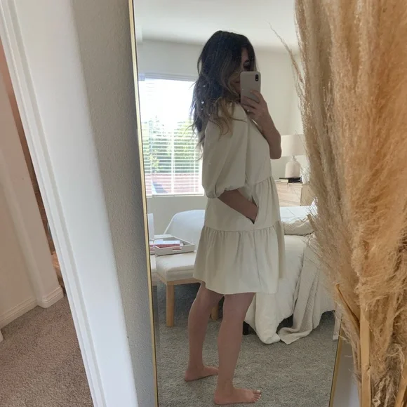 Bohme Tiered Leather Dress - Picture 3 of 4